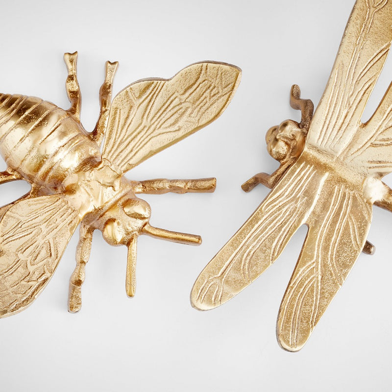 antique gold bumblebee sculpture