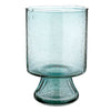 drinking glasses stem blue seeded glass