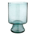 drinking glasses stem blue seeded glass