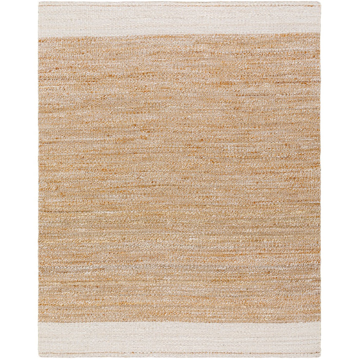 jute white area rug hand woven no pile organic 