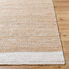 jute white area rug hand woven no pile organic 