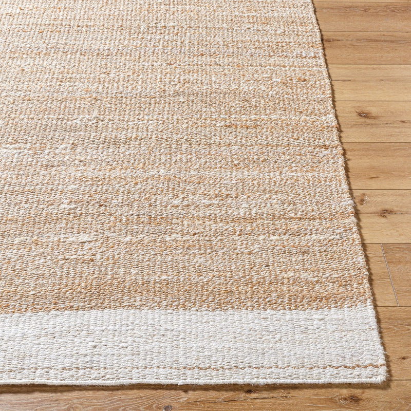 jute white area rug hand woven no pile organic 