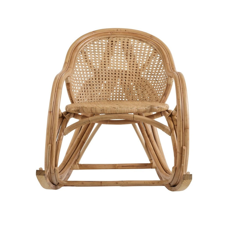 rocking chair natural rattan peel cane
