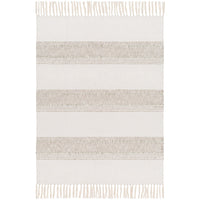 woven beige gray throw blanket fringe