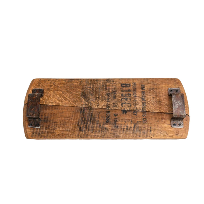 wooden cheese tray metal handle