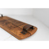 wooden cheese tray metal handle