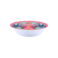 multi watercolor salad bowl melamine bright 