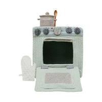 play basket kitchen stove oven woven cotton recycled materials