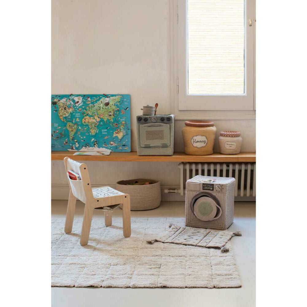 play basket washing machine woven cotton recycled materials