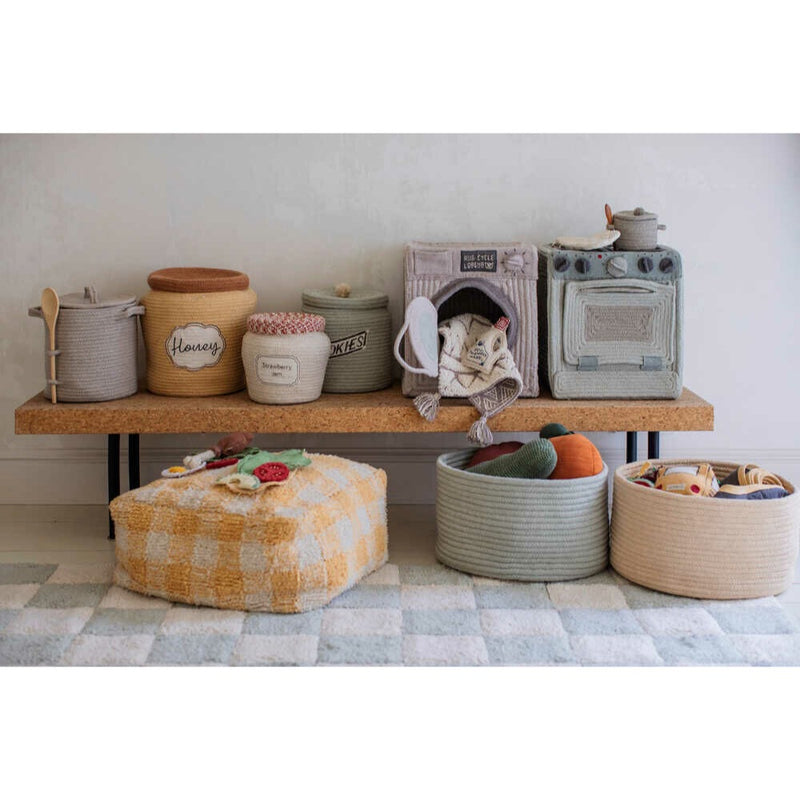play basket washing machine woven cotton recycled materials