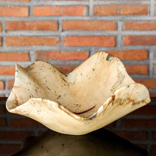 natural decor raw wood bowl organic