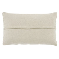 ivory lumbar pillow linen tufted squares