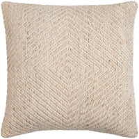 woven neutral throw pillow beige tan knife edge outdoor safe square