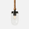 off-white bundled faux rattan outdoor pendant light hershey kiss shape abaca rope cord