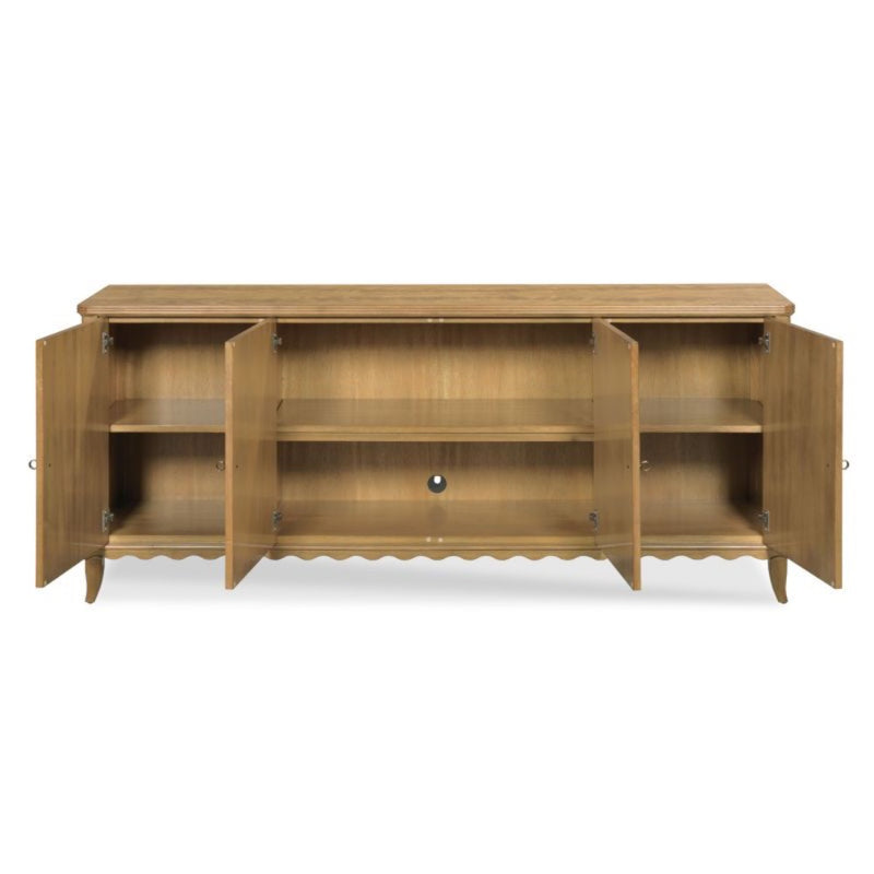 cabinet adjustable shelf hardwood solids brass hardware scalloped