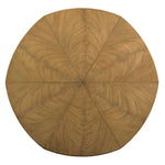 dining table natural beaded base oak round
