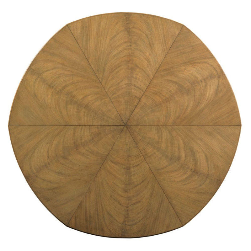 dining table natural beaded base oak round
