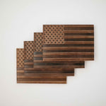 coasters american flag leather 