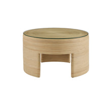 coffee table round natural pencil rattan