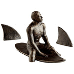 beach cowabunga sculpture iron old world finish