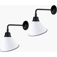 white black metal wall sconce iron outdoor safe