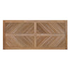 rectangle teak dining table angled slatted top