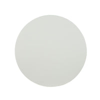 round white faux oak outdoor side table