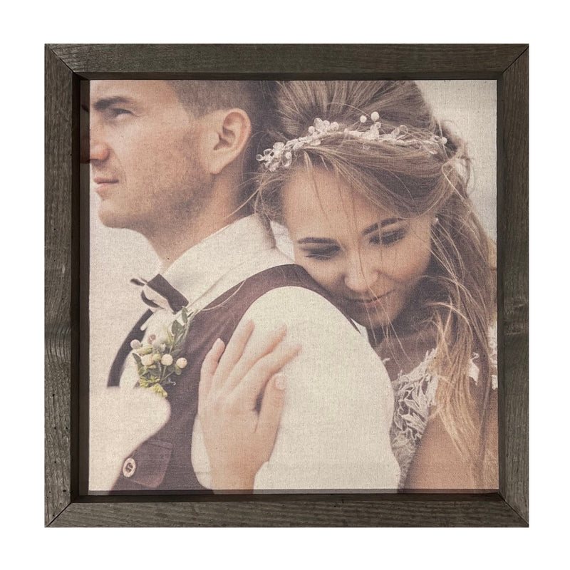 Thin Wooden Frame Custom Photo Panel (size + finish options)