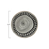 black white gold ceramic plate