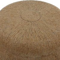 side table rustic charm natural braided rope 