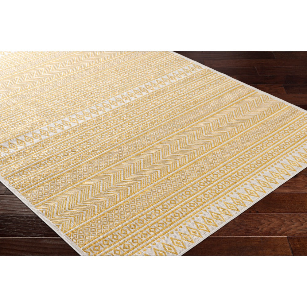 area rug patterned yellow 