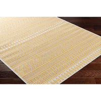 area rug patterned yellow 