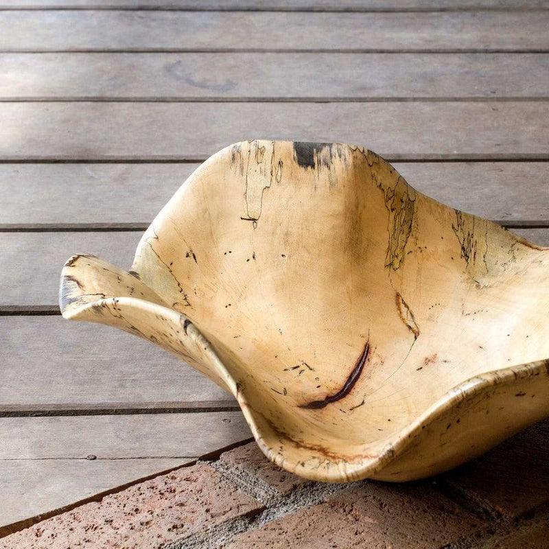 natural decor raw wood bowl organic