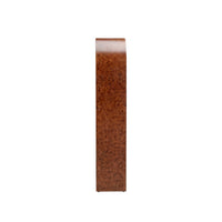 etagere dark burl finish 4 shelves rounded top
