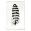 black white feather stripes handmade paper