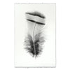 black white feather handmade paper
