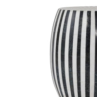 black white marble stone Side Table stool garden seat