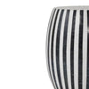 black white marble stone Side Table stool garden seat
