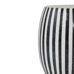 black white marble stone Side Table stool garden seat