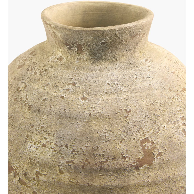 round vase texture rust glazed rustic