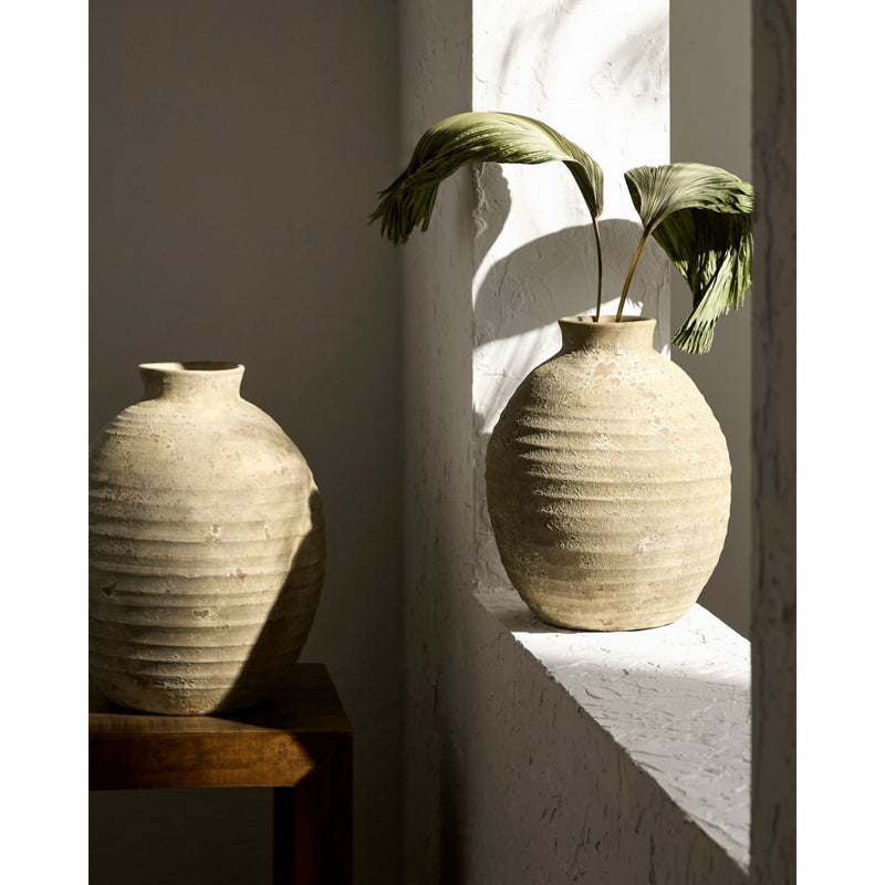 round vase texture rust glazed rustic