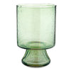 drinking glasses stem green seeded glass