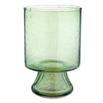 drinking glasses stem green seeded glass