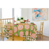 pink green block-printed cotton napkins 8