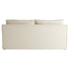 cream slipcovered small 2 cushion sofa