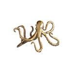 aged brass iron octopus