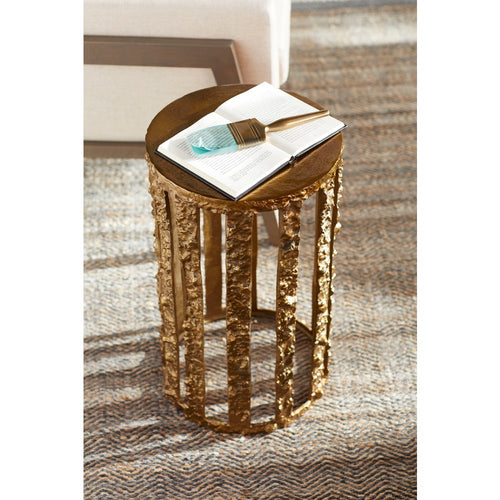 gold and glass magnifying paint brush accessory