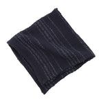 navy square cloth napkin textured stripes