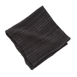 charcoal square cloth napkin textured stripes