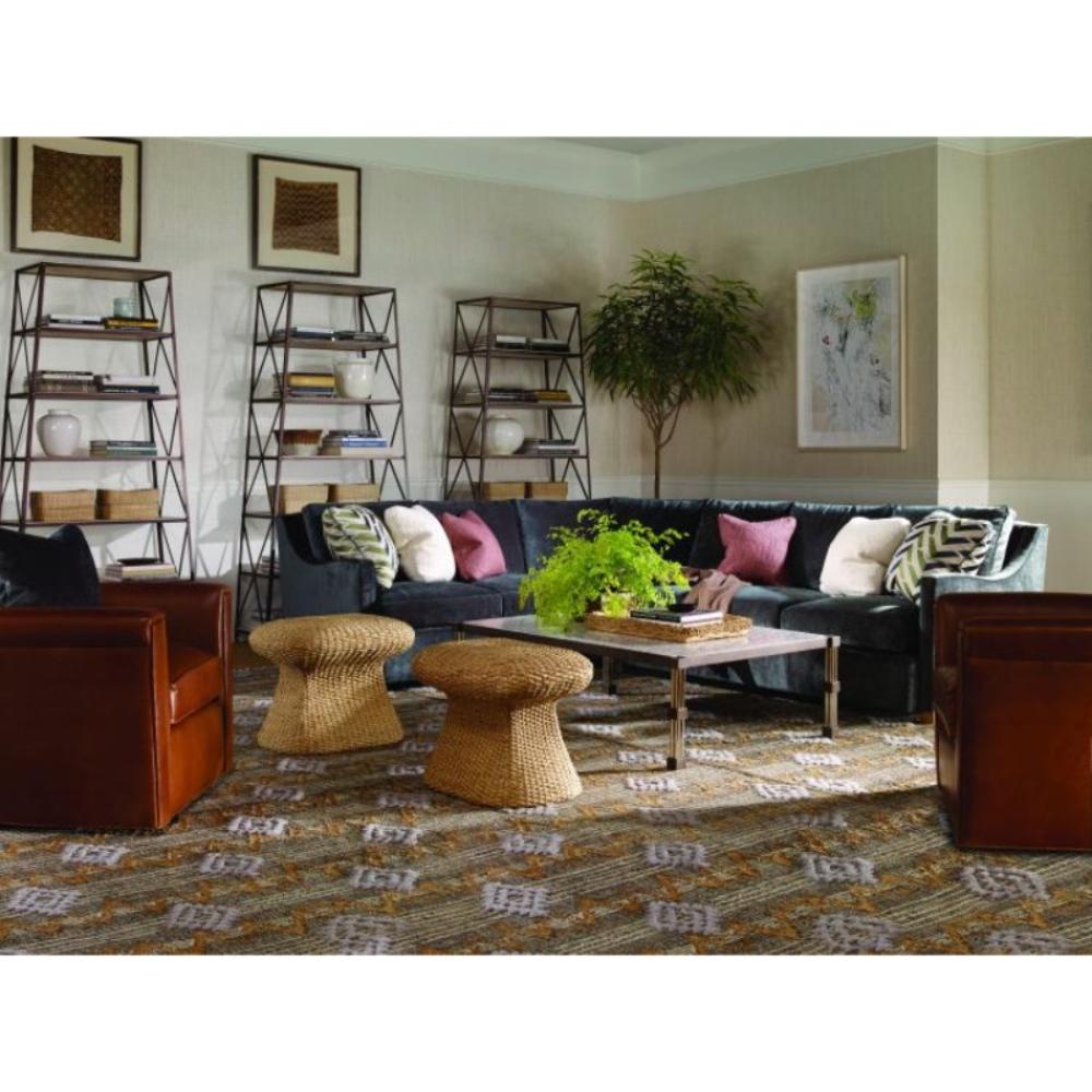 natural woven water hyacinth ottoman stool